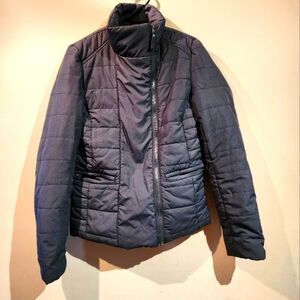 Aeropostale Grayish Black  Puffer Jacke With Front Zippered Pockets